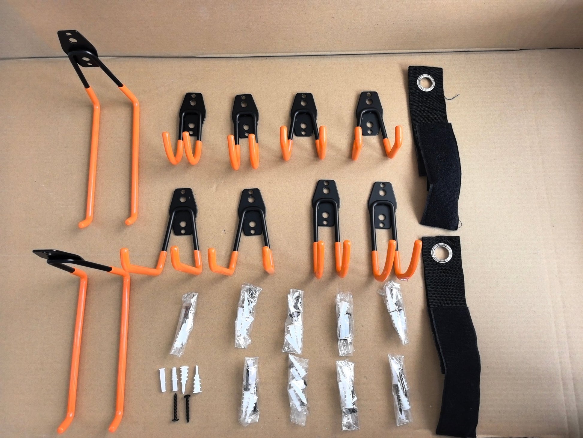 12 - Pack Wall Storage Hanger Set with 2 Extension Cord Straps Heavy - Duty WH0122 - with | Sold by Uncle Wiener's Wholesale