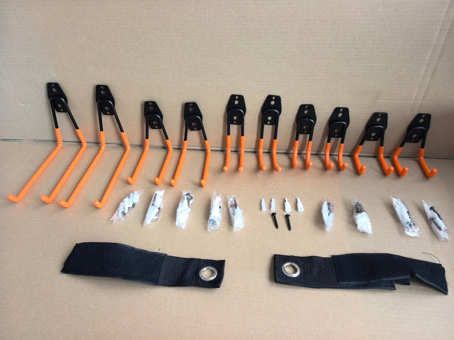 12 - Pack Wall Storage Hanger Set with 2 Extension Cord Straps Heavy - Duty WH0122 - with | Sold by Uncle Wiener's Wholesale