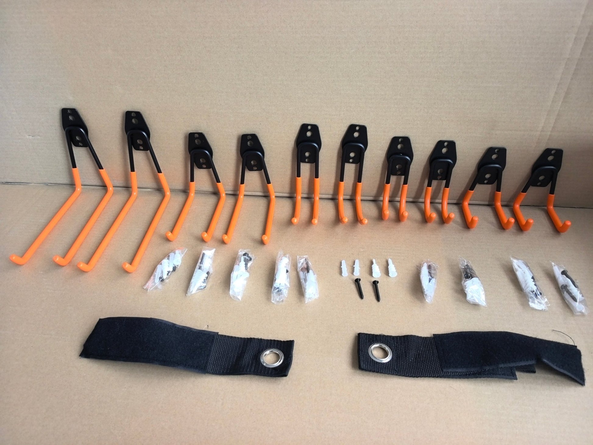 12 - Pack Wall Storage Hanger Set with 2 Extension Cord Straps Heavy - Duty WH0122 - with | Sold by Uncle Wiener's Wholesale