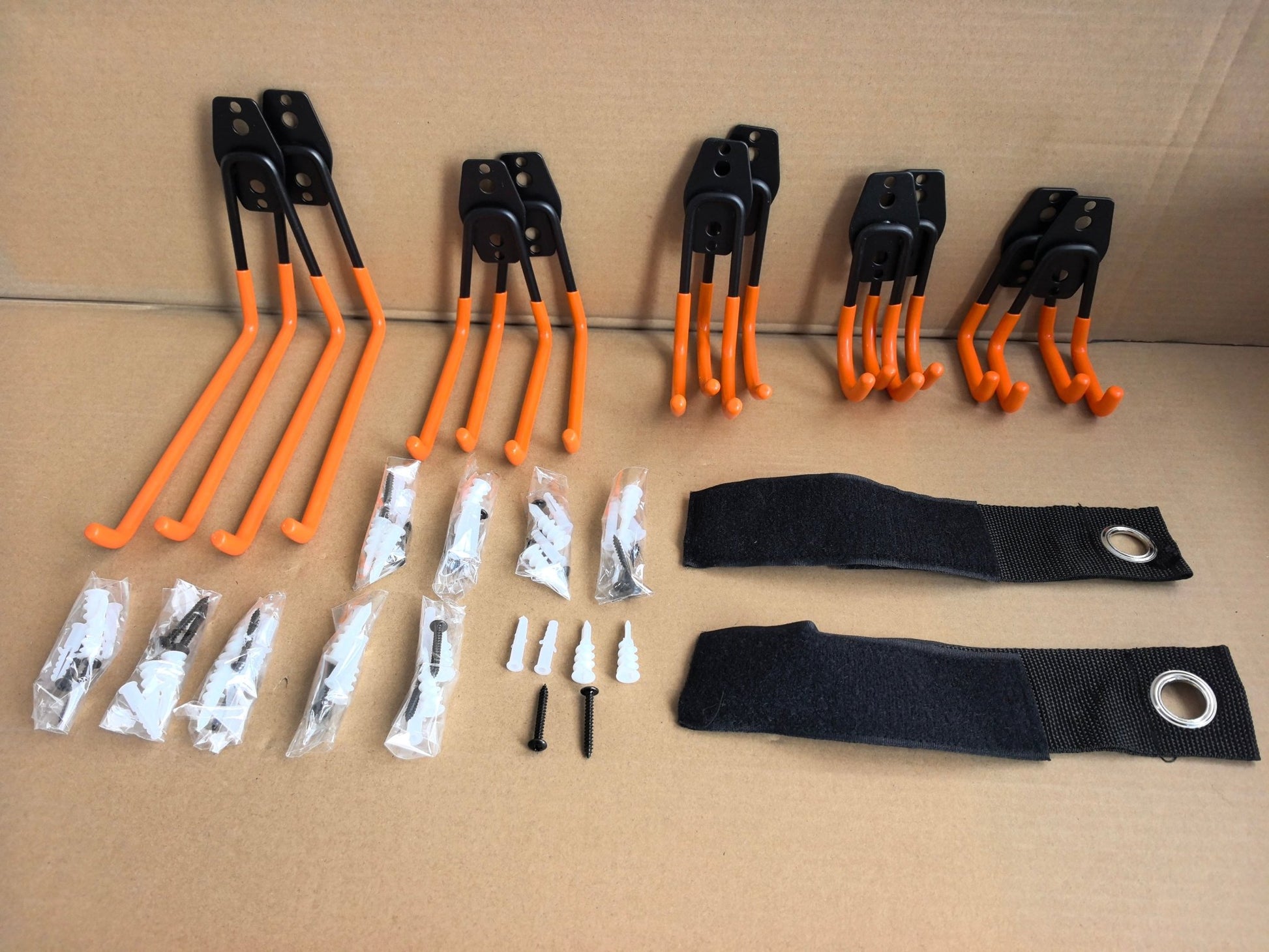 12 - Pack Wall Storage Hanger Set with 2 Extension Cord Straps Heavy - Duty WH0122 - with | Sold by Uncle Wiener's Wholesale
