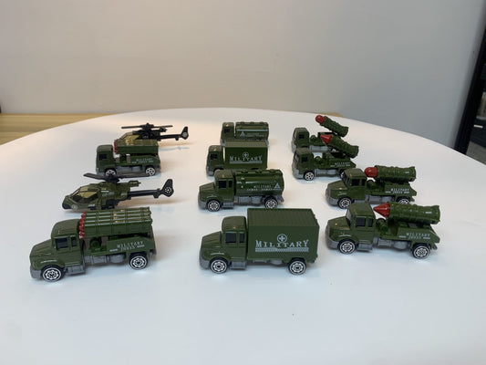 12 PCS Metal Alloy Toy Military Set – Durable Diecast Military Vehicles for Kids 430540 - with | Sold by Uncle Wiener's Wholesale