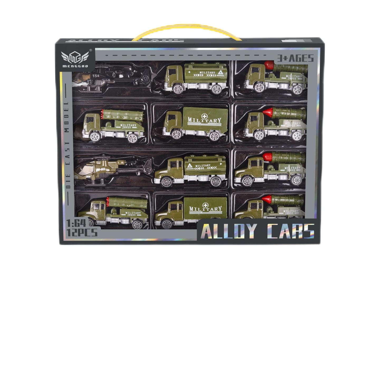 12 PCS Metal Alloy Toy Military Set – Durable Diecast Military Vehicles for Kids 430540 - with | Sold by Uncle Wiener's Wholesale