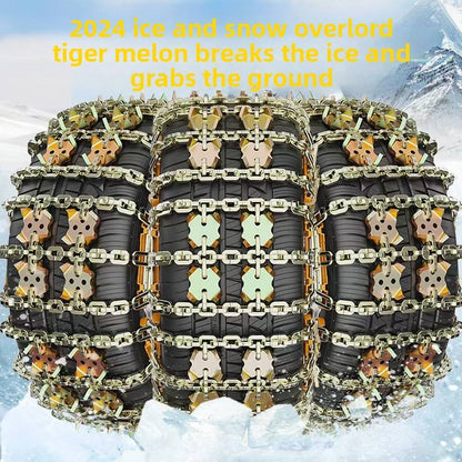 12 Pcs Set Steel Anti Skid Snow Tire Chains Pair Heavy Duty Winter Traction Set 175275 - with | Sold by Uncle Wiener's Wholesale