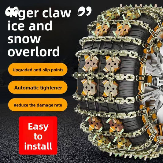12 Pcs Set Steel Anti Skid Snow Tire Chains Pair Heavy Duty Winter Traction Set 175275 - with | Sold by Uncle Wiener's Wholesale