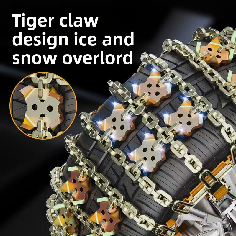 12 Pcs Set Steel Anti Skid Snow Tire Chains Pair Heavy Duty Winter Traction Set 175275 - with | Sold by Uncle Wiener's Wholesale