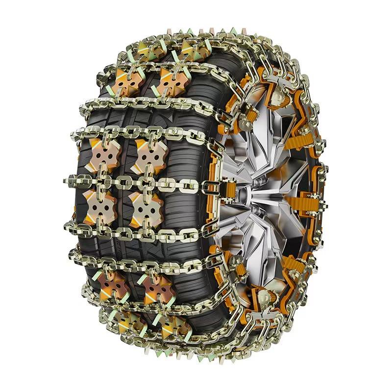 12 Pcs Set Steel Anti Skid Snow Tire Chains Pair Heavy Duty Winter Traction Set 175275 - with | Sold by Uncle Wiener's Wholesale