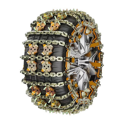 12 Pcs Set Steel Anti Skid Snow Tire Chains Pair Heavy Duty Winter Traction Set 175275 - with | Sold by Uncle Wiener's Wholesale