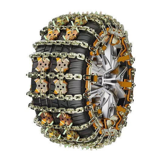 12 Pcs Set Steel Anti Skid Snow Tire Chains Pair Heavy Duty Winter Traction Set 175275 - with | Sold by Uncle Wiener's Wholesale