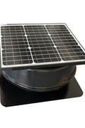 12'' Solar Roof Vent Fan – 2200 CMH, Thermostat & Remote | Galvanized Steel | SKU ZX320 - with | Sold by Uncle Wiener's Wholesale