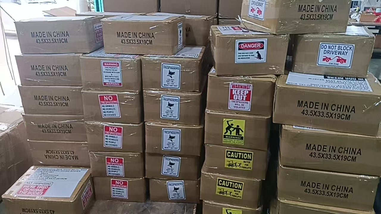 12" x 16" Metal Warning & Novelty Signs Outdoor Tin Wall Signs 91610SET - with Avoid Injury Don’t Tell Me Job | Sold by Uncle Wiener's Wholesale