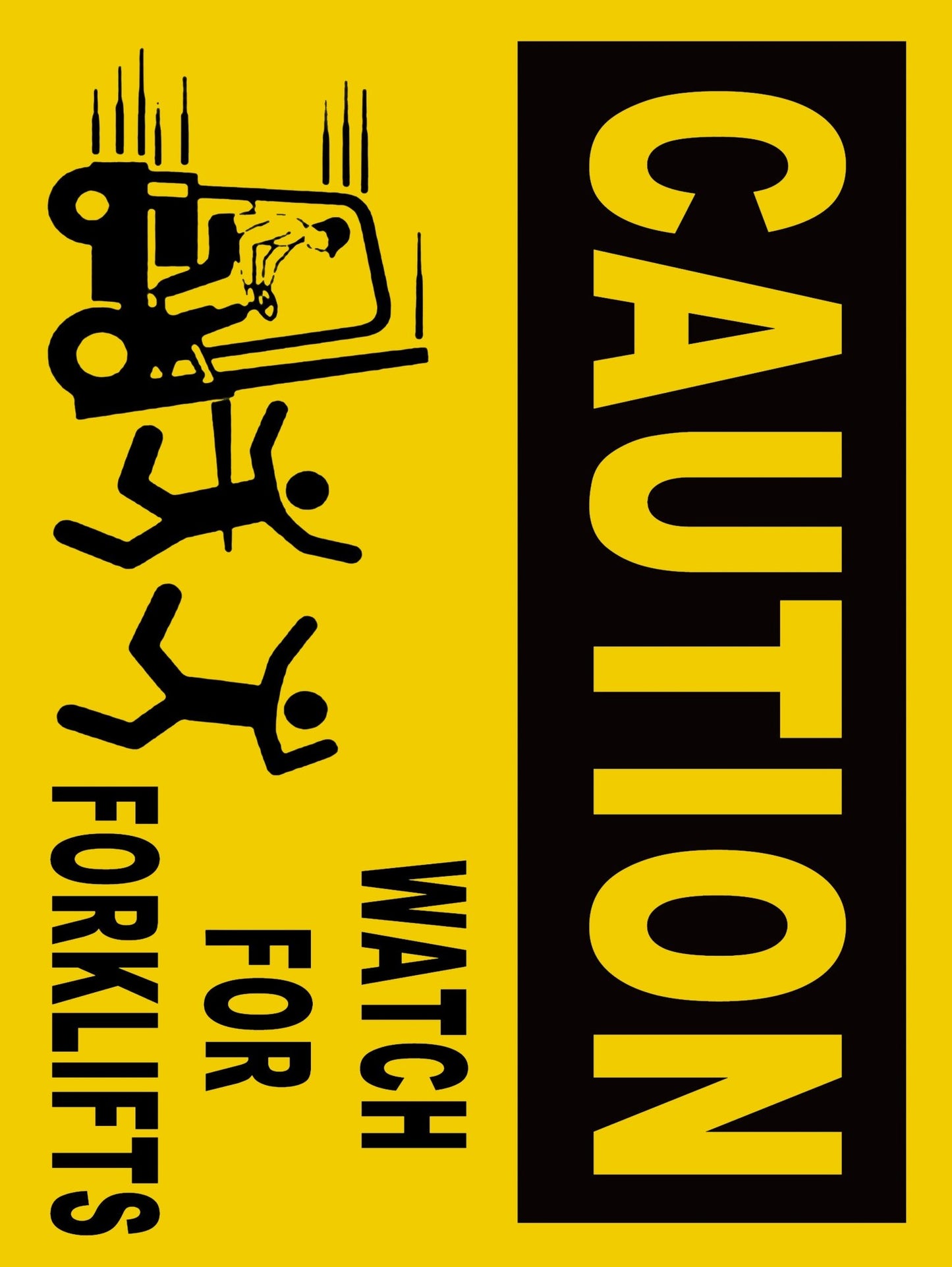 12" x 16" Metal Warning & Novelty Signs Outdoor Tin Wall Signs 91610SET - with Caution Watch For Forklifts | Sold by Uncle Wiener's Wholesale