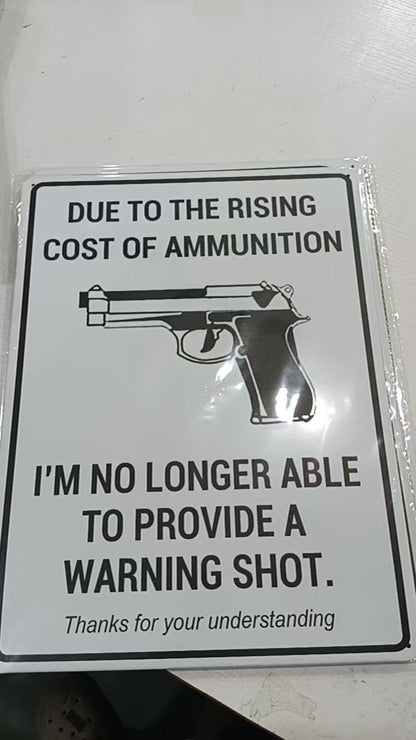 12" x 16" Metal Warning & Novelty Signs Outdoor Tin Wall Signs 91610SET - with Warning I Do Dumb Things | Sold by Uncle Wiener's Wholesale