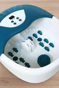 5-in-1 foot spa bath massager with digital controls and bubbles
Heated foot soak tub with removable massage rollers and splash guard
Acupressure rollers in foot spa for pain relief
Foot bath with bubbles, vibration and heating display
Foot spa for home use with heat and massage therapy