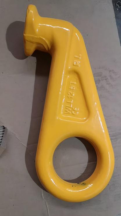 12.5T Heavy Duty ISO Shipping Container Lifting Hooks Yellow – 5 - Pack (2 Left, 2 Right, 1 Straight) SCL0221S5 - with | Sold by Uncle Wiener's Wholesale