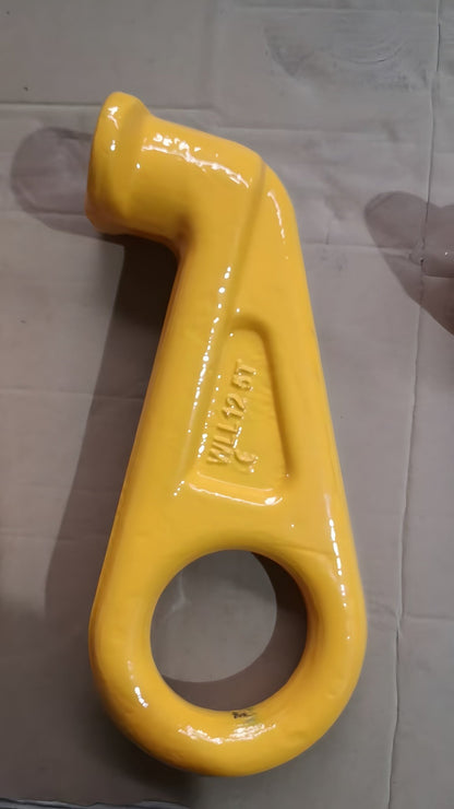 12.5T Heavy Duty ISO Shipping Container Lifting Hooks Yellow – 5 - Pack (2 Left, 2 Right, 1 Straight) SCL0221S5 - with | Sold by Uncle Wiener's Wholesale