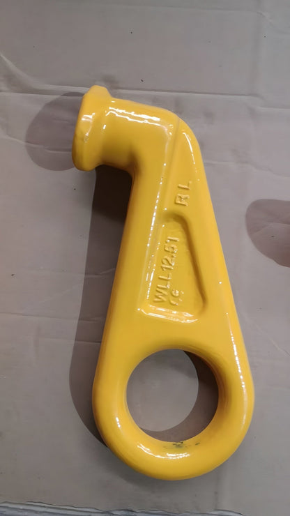 12.5T Heavy Duty ISO Shipping Container Lifting Hooks Yellow – 5 - Pack (2 Left, 2 Right, 1 Straight) SCL0221S5 - with | Sold by Uncle Wiener's Wholesale