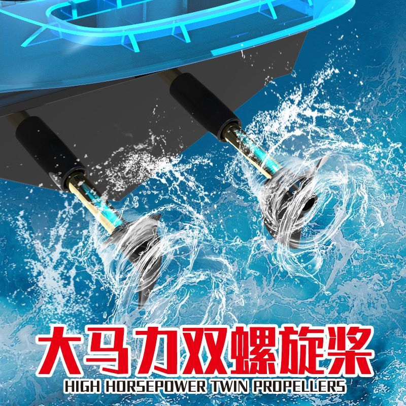 1:28 Scale 2.4G RC High - Speed Propeller Boat with Lights – 15 km/h, 1200mAh Battery, Long Range 100m – SKU 1896940S - with | Sold by Uncle Wiener's Wholesale