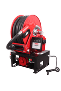12V & 110V Diesel Fuel Transfer Pump with 50 FT Auto - Retractable Hose Reel - Auto - Retractable Fuel Transfer Hose Reel with 12 VOLT | Sold by Uncle Wiener's Wholesale