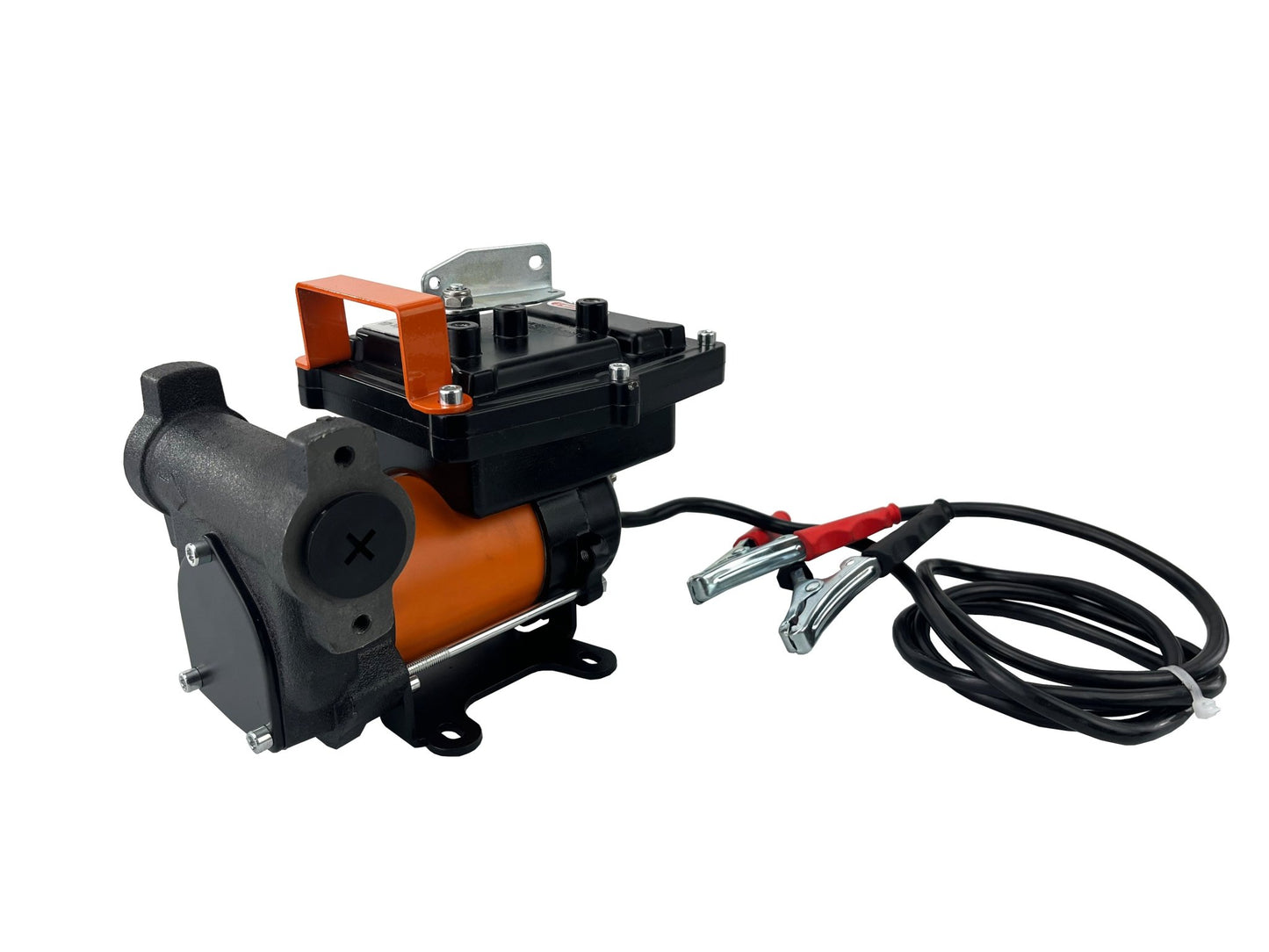 12V 15 GPM Fuel Transfer Pump with Auto Nozzle, Hoses &amp; 1" NPT Fittings for Diesel, Gasoline &amp; Kerosene DCEX60A - with | Sold by Uncle Wiener's Wholesale