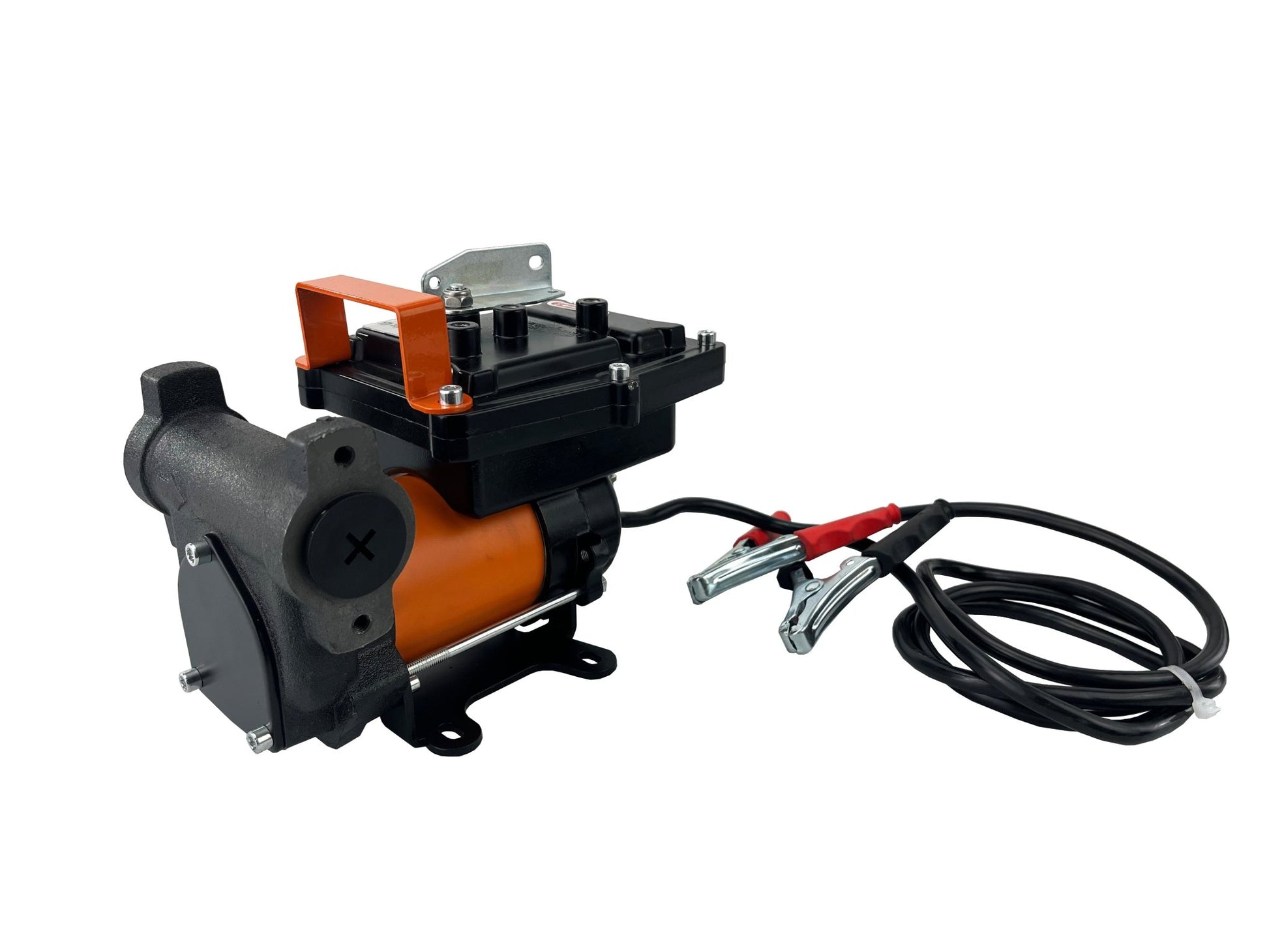12V 15 GPM Fuel Transfer Pump with Auto Nozzle, Hoses &amp; 1" NPT Fittings for Diesel, Gasoline &amp; Kerosene DCEX60A - with | Sold by Uncle Wiener's Wholesale