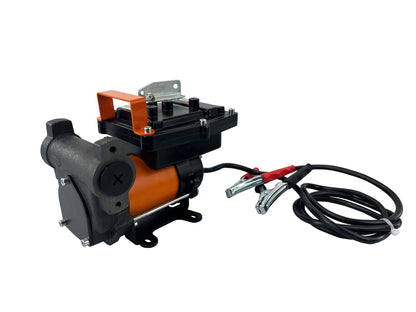 12V 15 GPM Fuel Transfer Pump with Auto Nozzle, Hoses &amp; 1" NPT Fittings for Diesel, Gasoline &amp; Kerosene DCEX60A - with | Sold by Uncle Wiener's Wholesale