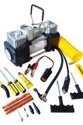 12V Air Compressor – 150 PSI Portable Double Cylinder Tire Inflator with LED & Digital Gauge S1320 - with | Sold by Uncle Wiener's Wholesale