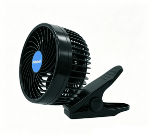 12V Clip On Car Fan 6 Inch 360 Degree Rotating Cooling Fan Vehicle Air Circulator CF0126