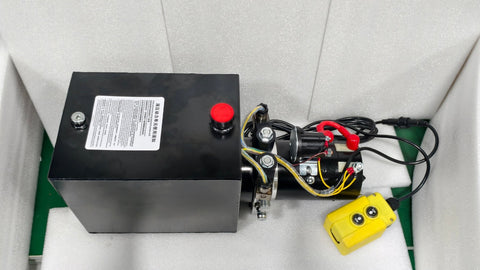 12V DC Hydraulic Power Unit – 12 Quart Steel Double Acting Pump | 3200 PSI for Dump Trailers & Car Lifting DAP12123200 - with | Sold by Uncle Wiener's Wholesale