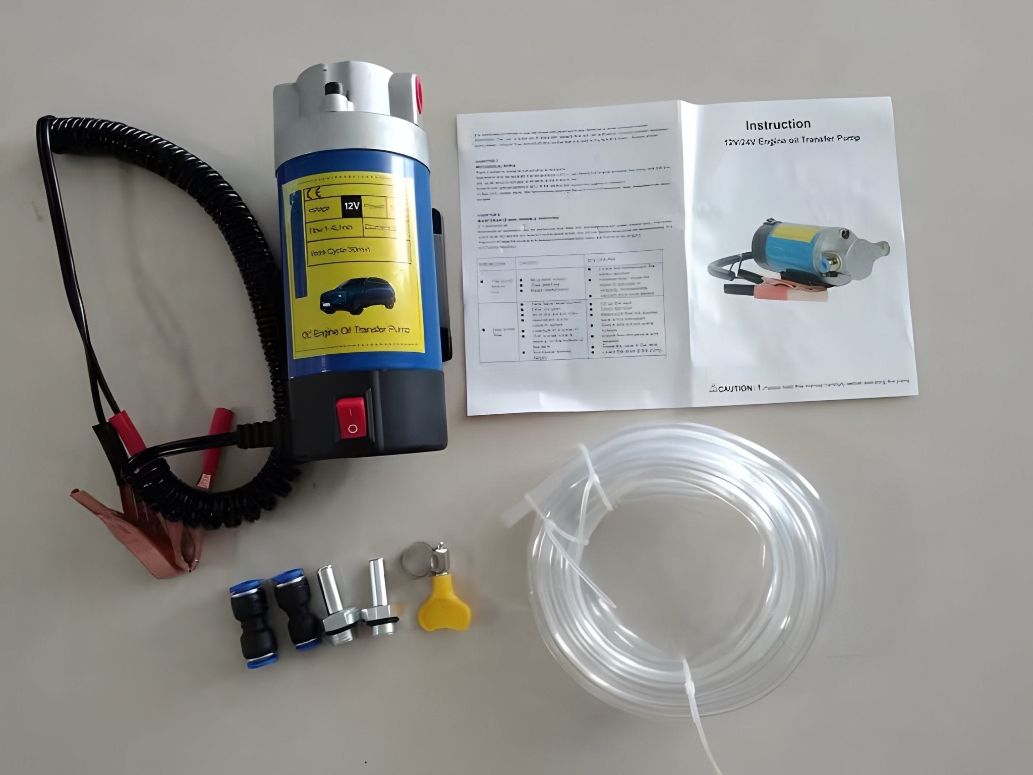 12V Electric Engine Oil Pump 1–3 L/Min 100W Portable Oil Transfer Pump EGP12 - with | Sold by Uncle Wiener's Wholesale