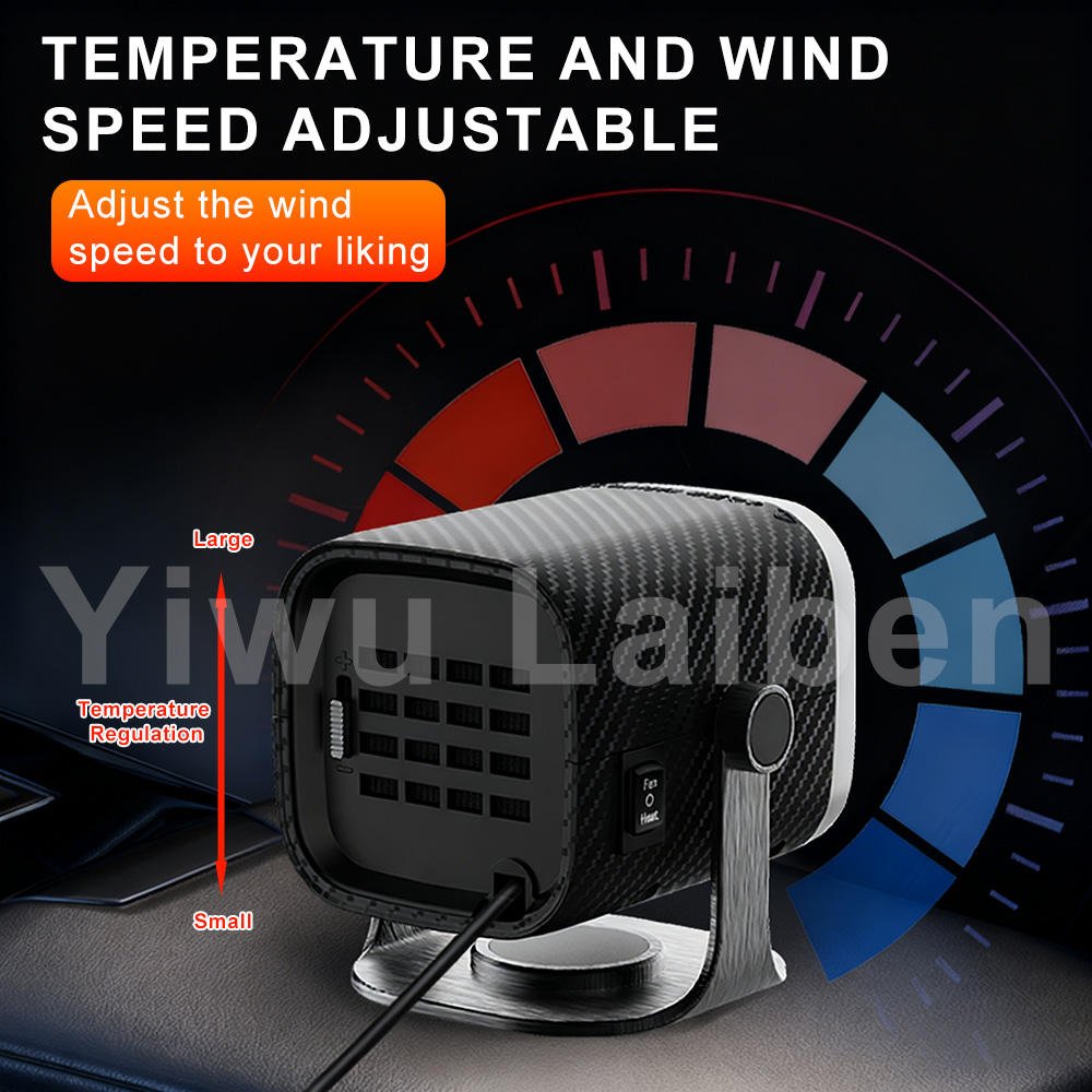 12V Portable Car Heater Defroster Fan with Adjustable Heating & Cooling for Windshield, Dashboard & Vehicle Use COT29 - with | Sold by Uncle Wiener's Wholesale