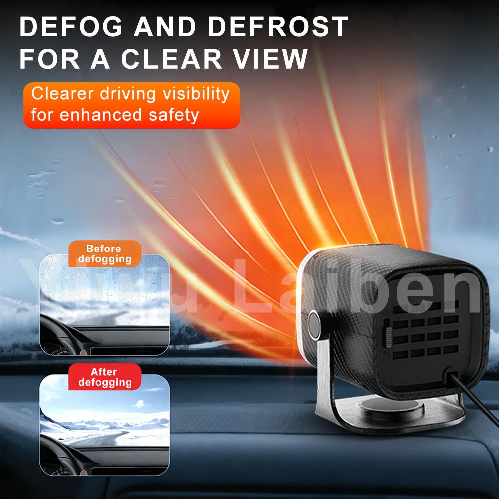 12V Portable Car Heater Defroster Fan with Adjustable Heating & Cooling for Windshield, Dashboard & Vehicle Use COT29 - with | Sold by Uncle Wiener's Wholesale