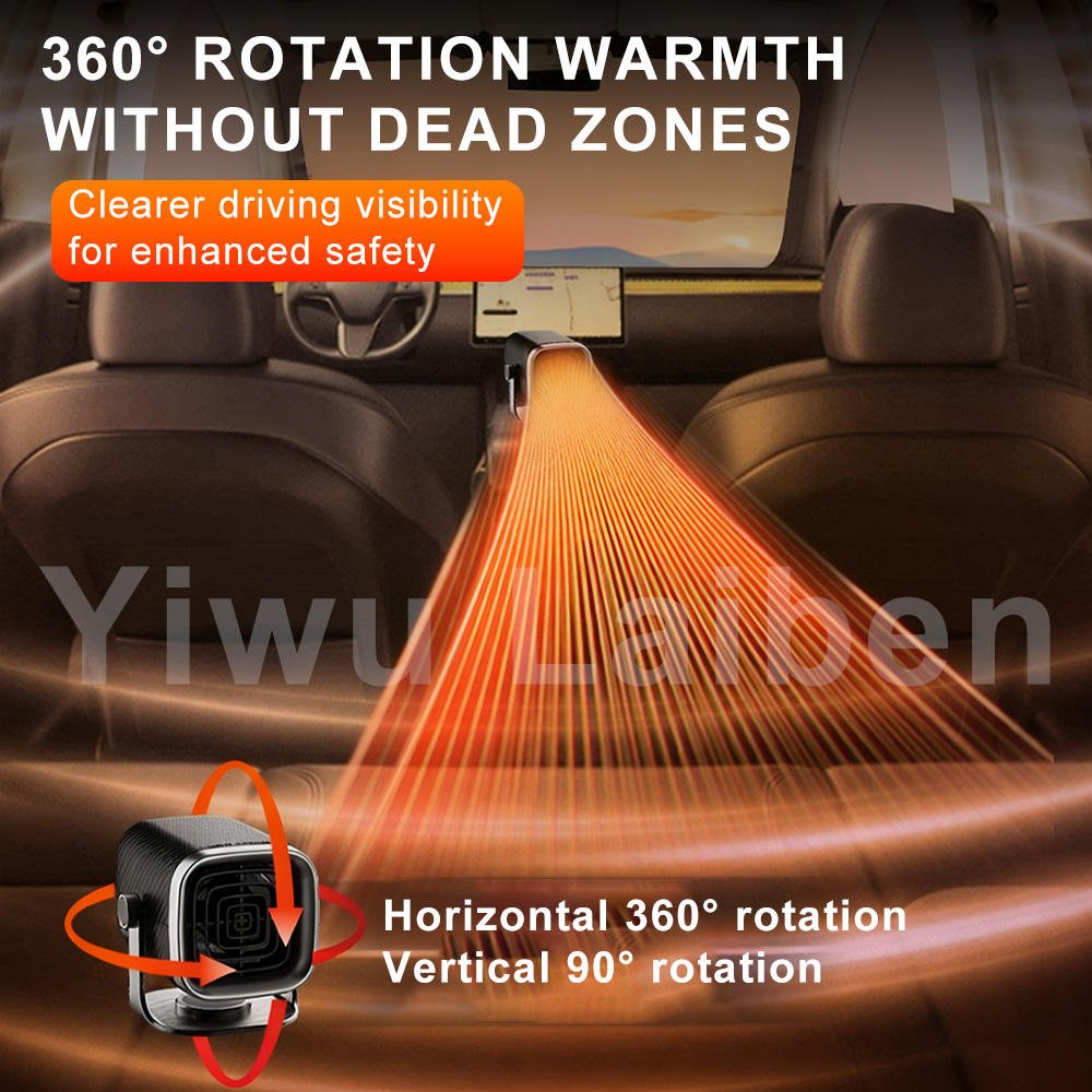 12V Portable Car Heater Defroster Fan with Adjustable Heating & Cooling for Windshield, Dashboard & Vehicle Use COT29 - with | Sold by Uncle Wiener's Wholesale