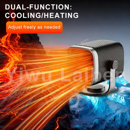 12V Portable Car Heater Defroster Fan with Adjustable Heating & Cooling for Windshield, Dashboard & Vehicle Use COT29 - with | Sold by Uncle Wiener's Wholesale