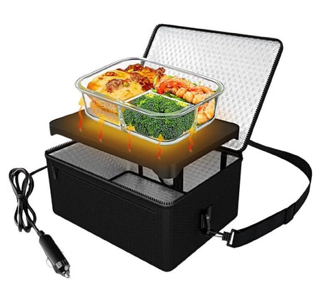12V Portable Heated Car Lunch Box Bag – Food Warmer | 250334 - with | Sold by Uncle Wiener's Wholesale