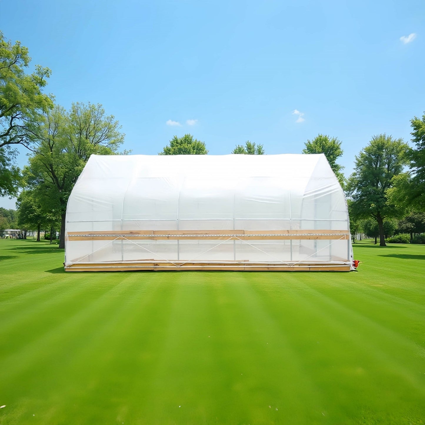 12x30 FT & 12x20 FT Large Metal Frame Walk - In Tunnel Greenhouse for Plant Growth - with 12X20 | Sold by Uncle Wiener's Wholesale