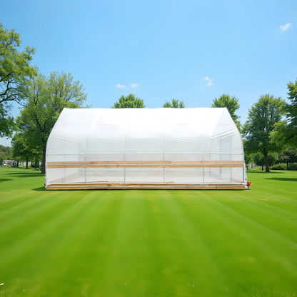 12x30 FT & 12x20 FT Large Metal Frame Walk - In Tunnel Greenhouse for Plant Growth - with 12X20 | Sold by Uncle Wiener's Wholesale
