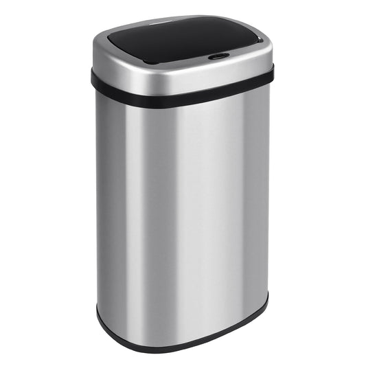 13 Gallon (50L) Automatic Touch - Free Kitchen Trash Can Stainless Steel AMSTC50 - with | Sold by Uncle Wiener's Wholesale