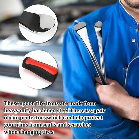 13 PCS Motorcycle & Bike Tire Changing Tool Kit – Chrome Tire Spoon Set S1157 - with | Sold by Uncle Wiener's Wholesale