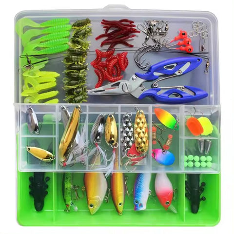 NEW 101 pcs Fishing Tackle Spoon & Lure Kit 523203