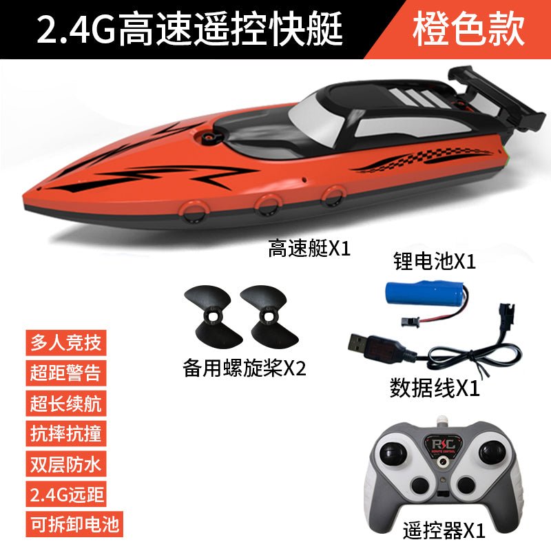 1:36 Scale 2.4G RC High - Speed Twin Propeller Boat – 8 km/h, 500mAh Battery, 25m Control Distance – SKU 1896930 - with | Sold by Uncle Wiener's Wholesale