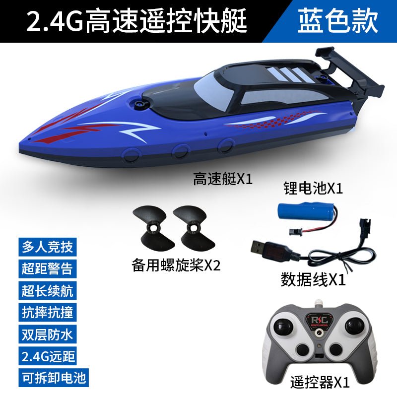 1:36 Scale 2.4G RC High - Speed Twin Propeller Boat – 8 km/h, 500mAh Battery, 25m Control Distance – SKU 1896930 - with | Sold by Uncle Wiener's Wholesale