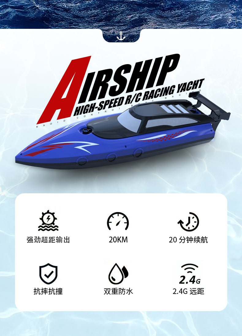 1:36 Scale 2.4G RC High - Speed Twin Propeller Boat – 8 km/h, 500mAh Battery, 25m Control Distance – SKU 1896930 - with | Sold by Uncle Wiener's Wholesale