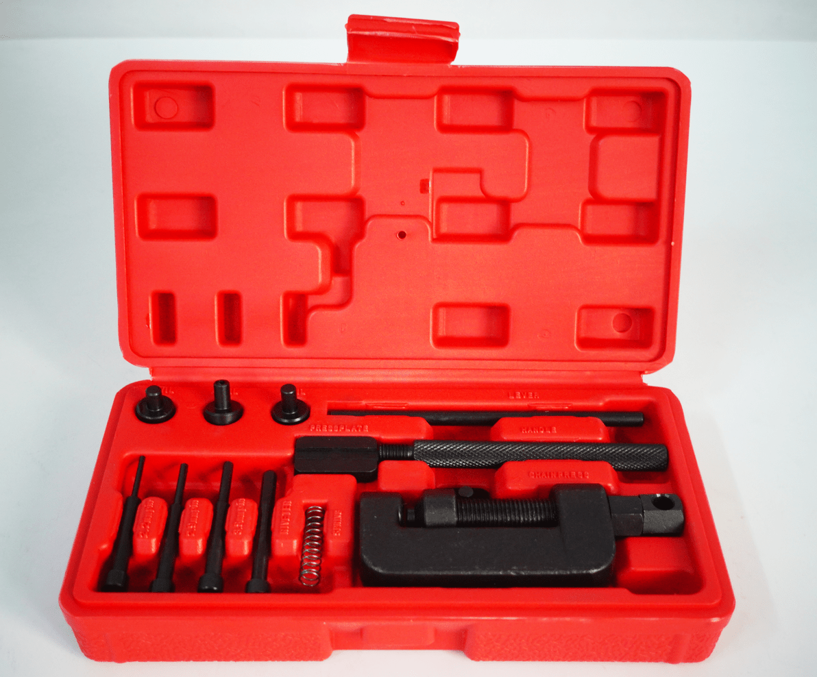 13pc Motorcycle Chain Breaker Rivet Tool Kit Chain Cutter MC25630 - with | Sold by Uncle Wiener's Wholesale