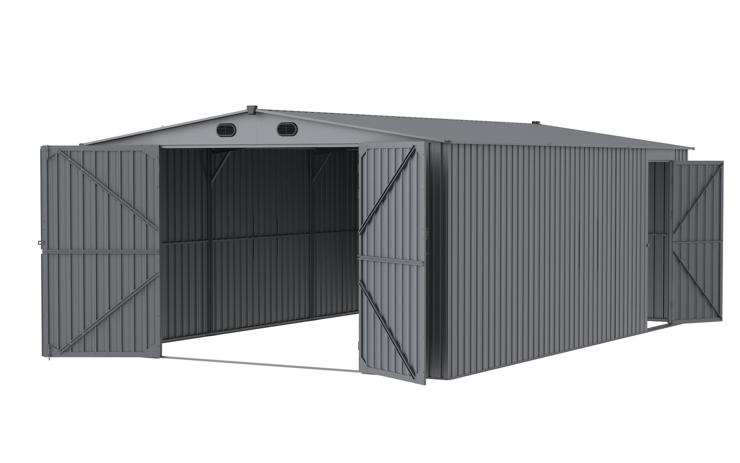 New 10x20 & 13x20 FT Metal Storage Garage Sheds – Reinforced Steel Frame