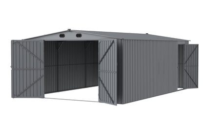 New 10x20 & 13x20 FT Metal Storage Garage Sheds – Reinforced Steel Frame