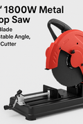 14" 1800W Metal Chop Saw – 80T Blade, Adjustable Angle, Steel Cutter 230908 - Metal Cutting Saws with | Sold by Uncle Wiener's Wholesale