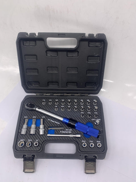 1/4" 31 - Pc Multi - Use Torque Drive Wrench Set – Adjustable 5 - 25 Nm – 35502S - with | Sold by Uncle Wiener's Wholesale