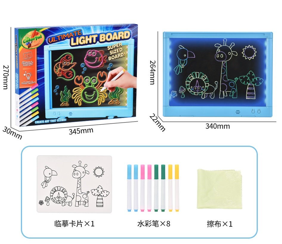 14 Inch Drawing Board with Light and Music SM597129 - with | Sold by Uncle Wiener's Wholesale