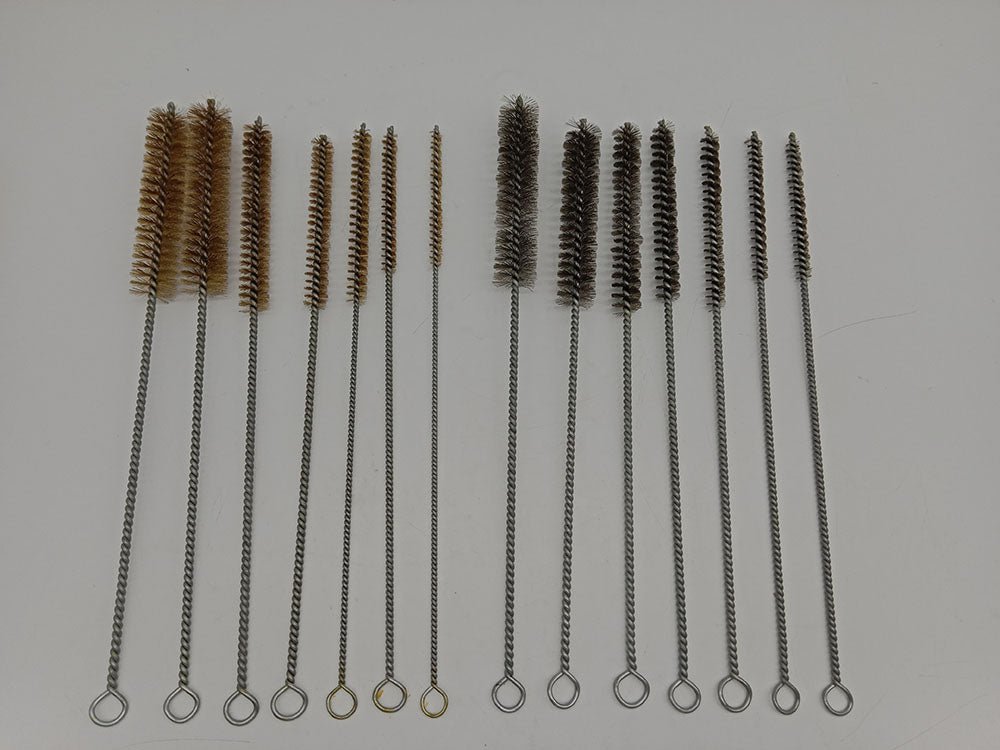 14-Piece Brass & Stainless Steel Tube Cleaning Brush Set T0982 - with | Sold by Uncle Wiener's Wholesale