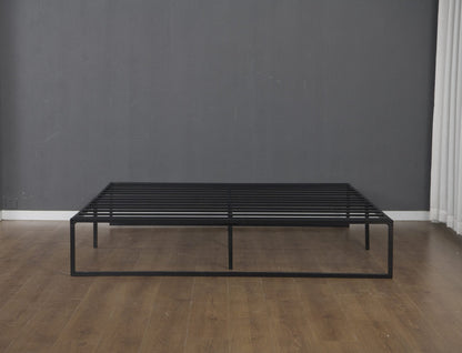 Foldable metal bed frame for storage and guest room use